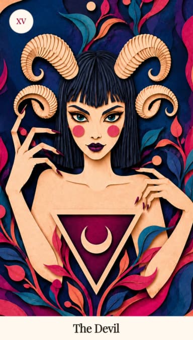 The Devil tarot card, Spark Bloom Edition