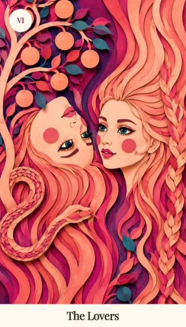 The Lovers tarot card, Spark Bloom Edition