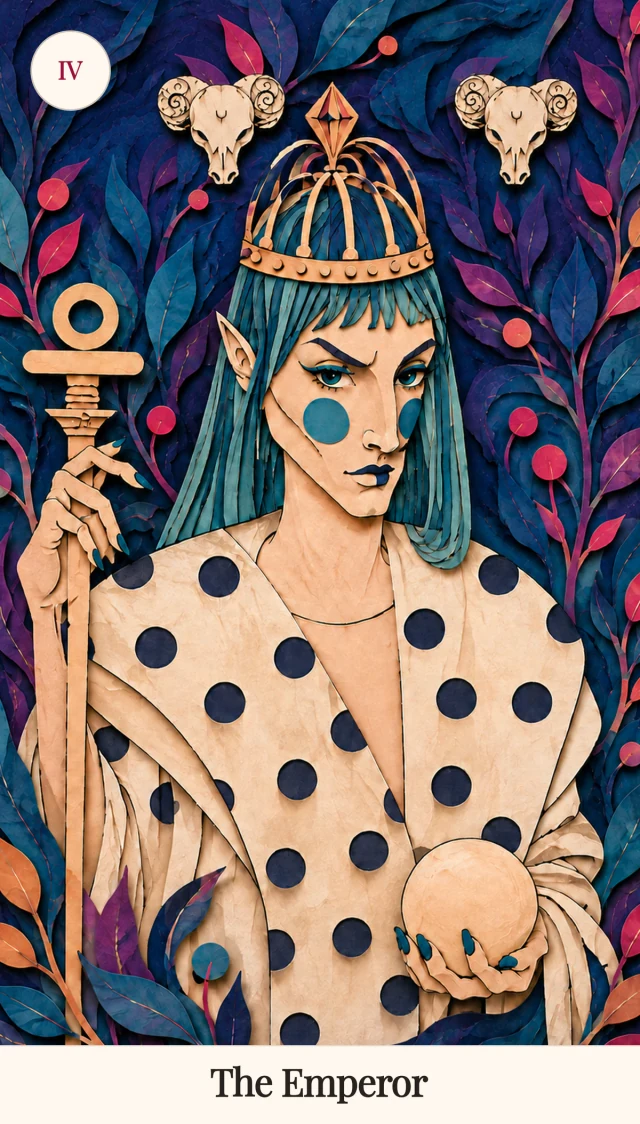 The Emperor tarot card, Spark Bloom Edition
