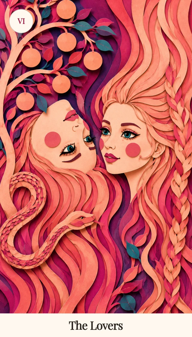 The Lovers tarot card, Spark Bloom Edition