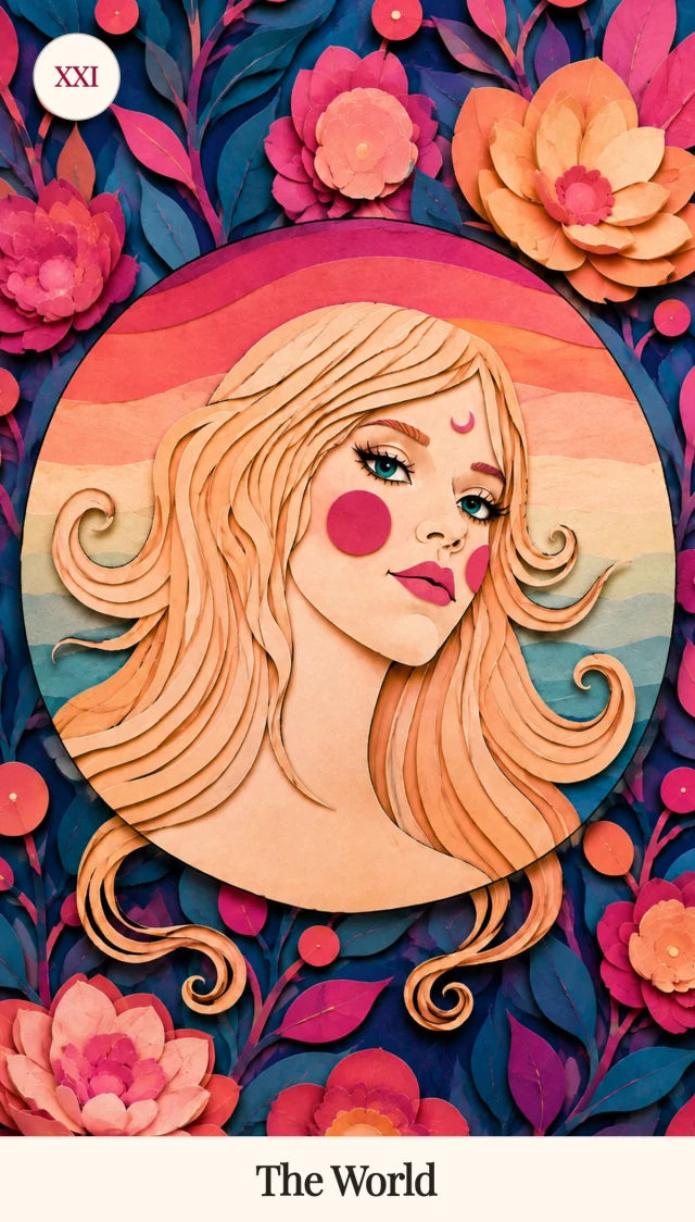 The World tarot card, Spark Bloom Edition