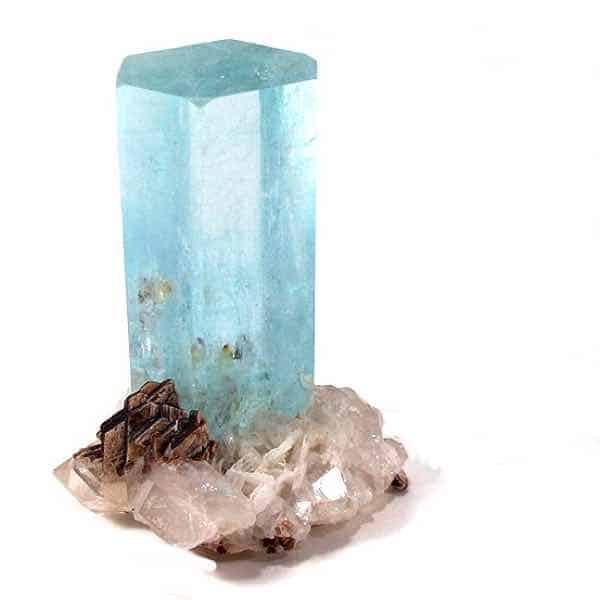 Aquamarine crystal gemstone
