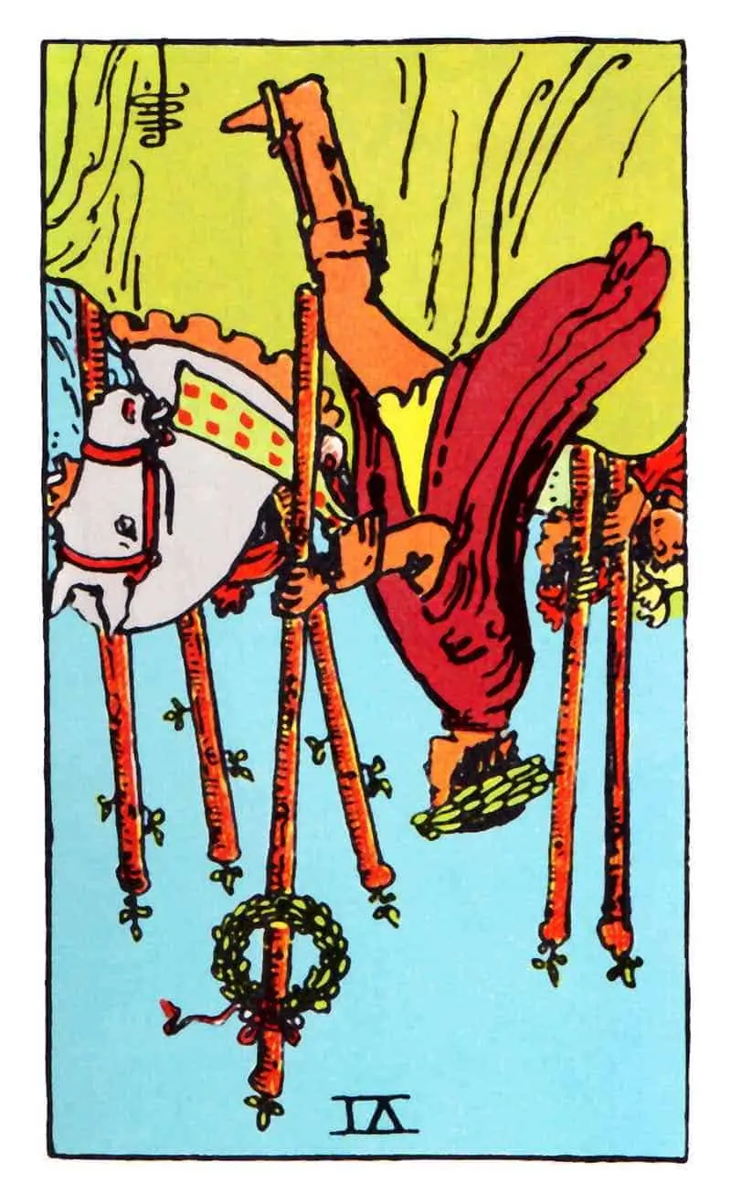 six of wands reversed