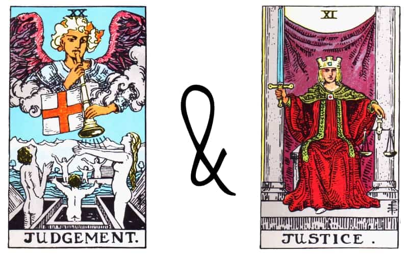 judgement justice tarot card combination spread