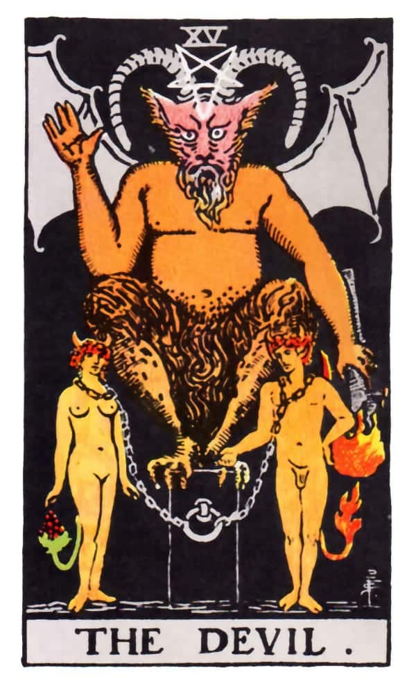 the devil card upright